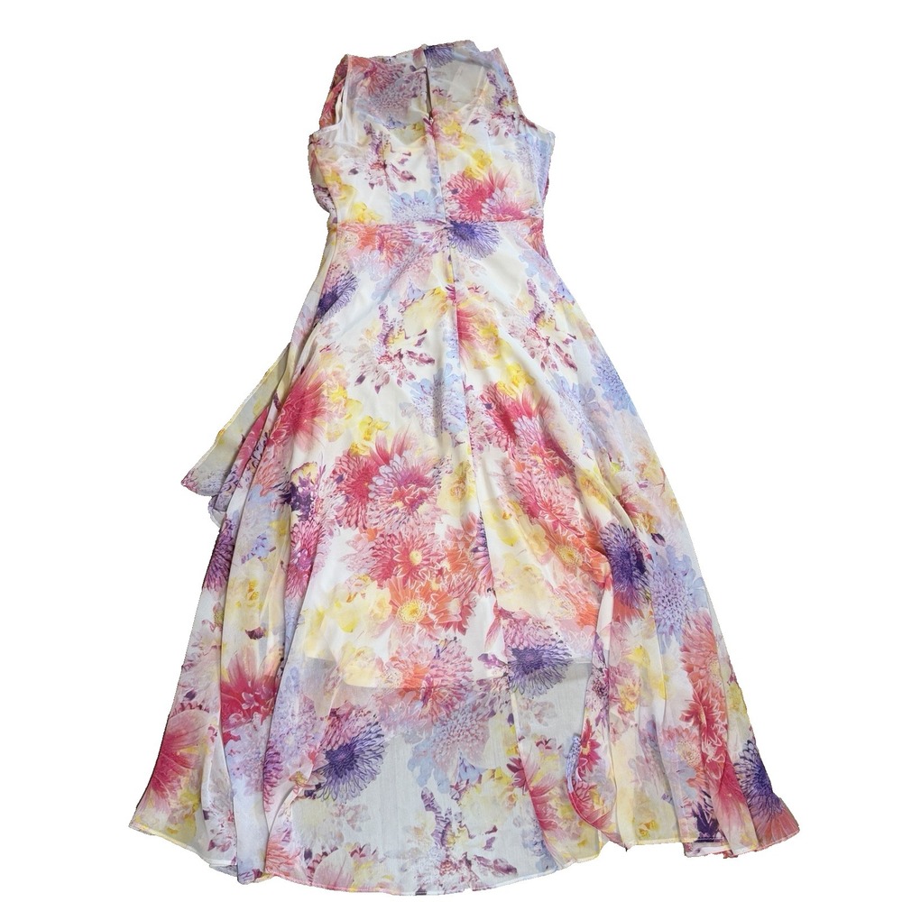 Calvin Klein Floral Sheer Lined Womens 2 Maxi Dress - Picture 6 of 7